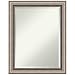 Amanti Art Beveled Wall Mirror (28.25 x 22.25 in.), Lyla Ornate Silver Frame - Bathroom Mirror Silver, Medium