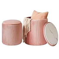 Sgabello Vanity In Velluto Con Storage - Set Di 2 IBUYKE Per Trucco E Soggiorno - Foto 7