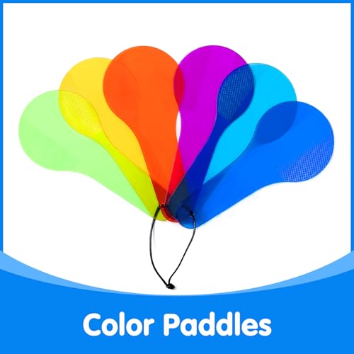 Image of 18 Pcs Color Paddles - Engaging Color Mixing Toy for Kids (Pack of 3)