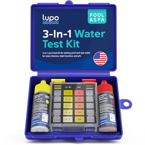 Lupo 3-in-1 Pool Test Kit | Pool Testing Kit for