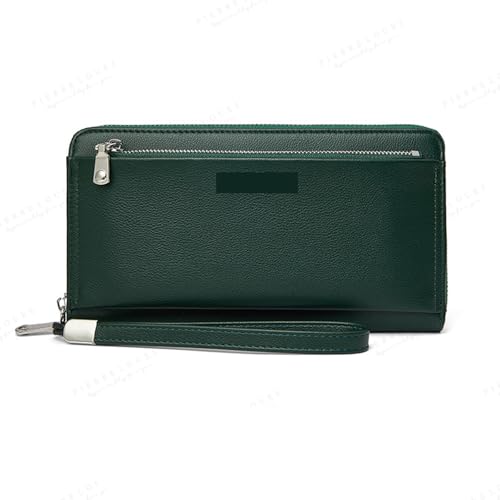 DNHPSMYI Womens Wallet Long Style Fashionable Multifunctional Large Capacity Women's Handbag Storage RFID Blocking Long Purse(Green)