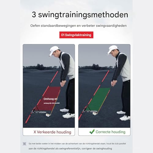 Support pour cannes d'alignement de golf pour corriger la posture