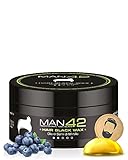 MAN42 Hair Black Wax, Starkes Männer Haargel, Formel zum Abdecken von grauem Haar, 100ml