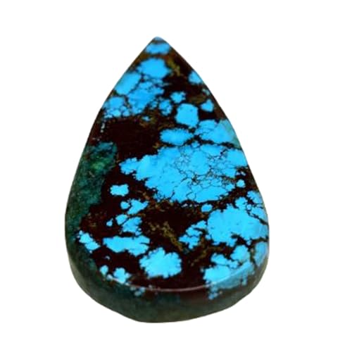 Poire turquoise naturelle pour créer un pendentif ou une bague artisanale unique