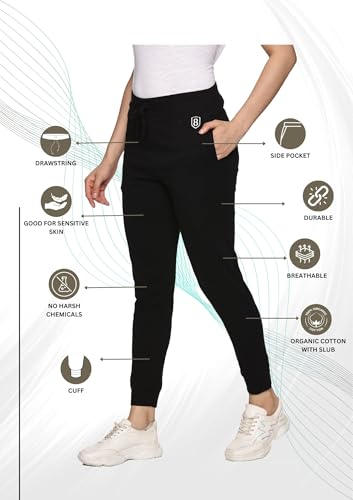 Image of Women Joggers Pant with Side Pockets and Drawstring Waist Adjustable Lilac