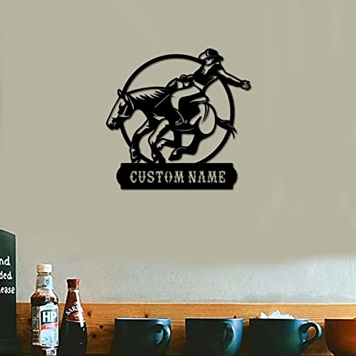 Panneau mural en métal cowboy pour habiller un mur vide sans surcharger l'espace