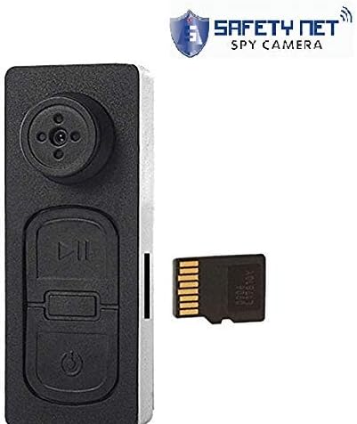 CAM 360 HD Audio and Video CCTV Cam Covert Spy Miniature Button Hidden Camera with SD Card Slot