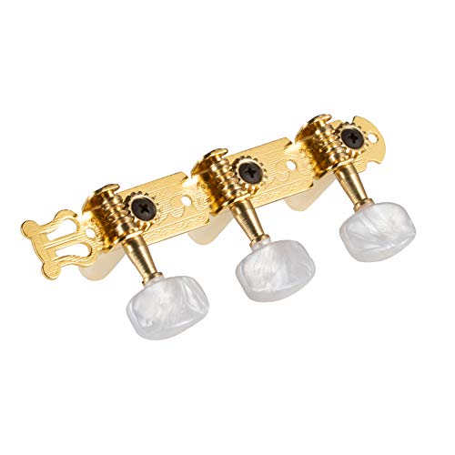 Randon Classical Guitar String Tuning Peg Tuner Machine Heads Tuning Key Pegs 3+3 Tuners for Nylon Strings (GOLD) - Thumbnail 5