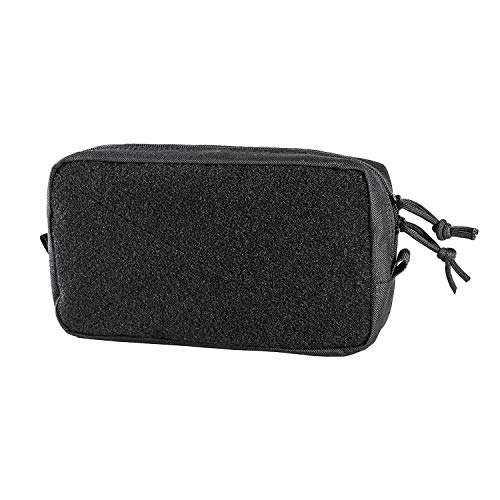 OneTigris Horizontal Multi-Purpose Pouch with Front Loop Surface and Hook-Backed Webbing (Black)