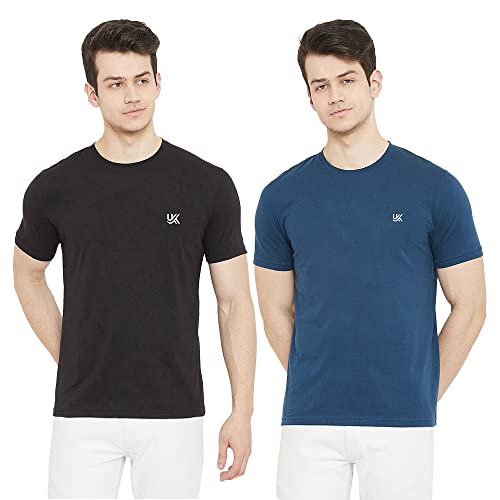 Image of Cotton Solid Regular Fit Half Sleeve T-Shirts for Men