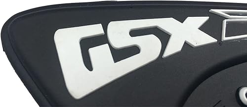 Miniatura 4 de Almohadilla de depósito de combustible de gasolina blanca con agarre lateral para rodilla compatible con Suzuki GSXR 600 750 2006-2007