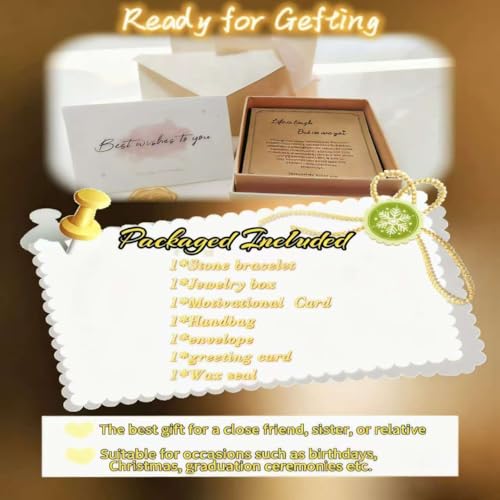 Natural Stone Healing Bracelet for Women - Inspirational Friendship & Get Well Soon Gift for Best Friend, Sister, Mom, Daughter, Coworker - Beaded Bracelet4