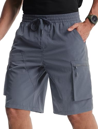 Image of Libin Men's Shorts Casual All Day Comfy Quick Dry Lightweight Cargo Hiking Shorts Breathable Outdoor Sports Travel