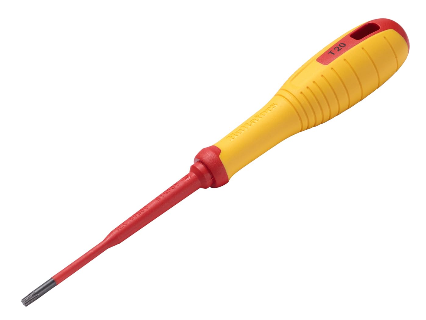 VDE TORX® Screwdriver T20 x 100mm, Red/Yellow