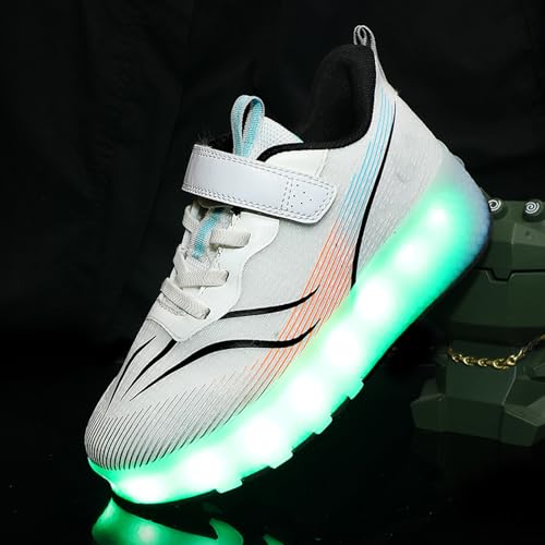 7 Colorés LED roller chaussures de skateboard avec roue rétractable - 4