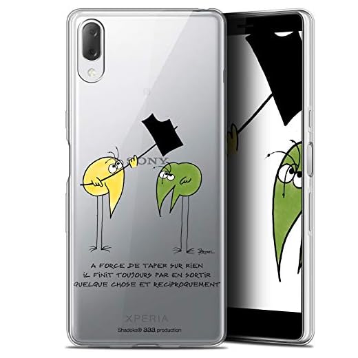 Caseink fodral för Sony Xperia L3 (5.7) [officiell licenssamlare Shadoks® Design A Force - mjuk - ultratunn]