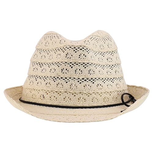 Trendy Apparel Shop Youth Size Girl's Cotton Lace Black Tie Fedora Hat2