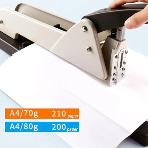 Heavy Duty Long Reach Hefter, 250mm Langer Arm mit Einstellbarer Papierführung, 210 Blatt Kapazität für Broschüren & Bürodokumente