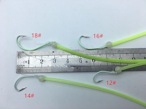 Set de 30 aparejos luminosos de pesca con tubos fluorescentes miniatura 3