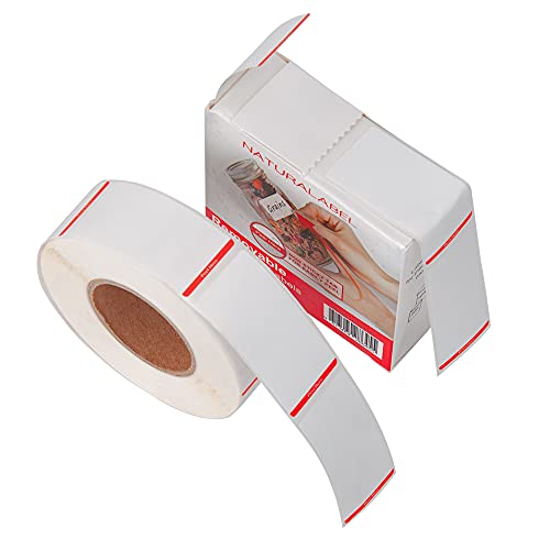 Naturalabel 1“ X 2” Removable Sticker Waterproof Freezer Food Labels Pack Of 500 #TOP2