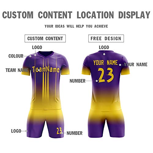 image for Carolt Custom Soccer Jersey Uniform Personalized Team Shirts & Shorts-