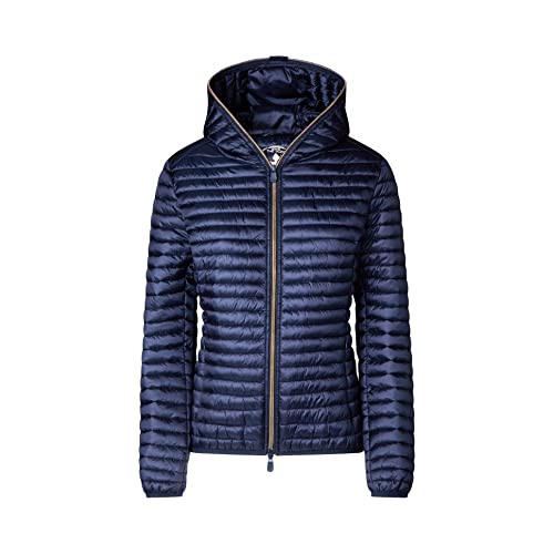 Save The Duck Damen Alexa Hoodie Jacke, Blue Black, L