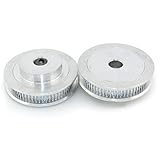 BALITENSEN GT2 60 Teeth 8mm Bore Aluminum Timing Pulley Idler for 3D Printer 6mm Width Belt (Pack of 2Pcs)