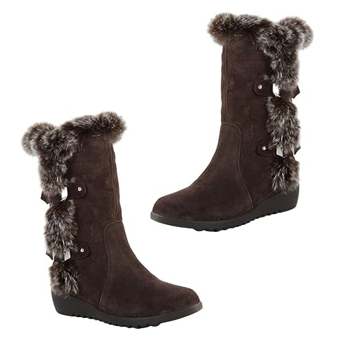 Bottes mi-mollet en coton thermique pour femme LIFKOME parfaites pour l'hiver