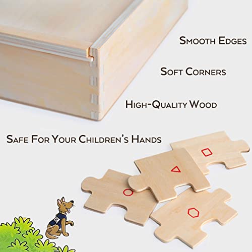 Toyli 4-In-1 Emergency Vehicle Jigsaw Puzzle 48 Pcs Wooden Truck Puzzle For Little Kids With A Box Fire Engine Ambulance Preschool Educational Activity Skills Development, Great Gift For Toddlers #TOP7