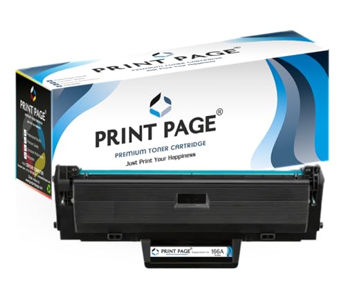 Print Page 166A Toner Cartridge Compatible for W1660A for LJ Printers 1008a, 1008w, 1188a, 1188w, 1188fnw, 1136 (1 pcs)