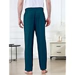 DITOK Men's Lightweight Pajama Pants Soft Lounge Sleep Joggers Adjustable Drawstring & Pockets All-Season Sleepwear - Image 3