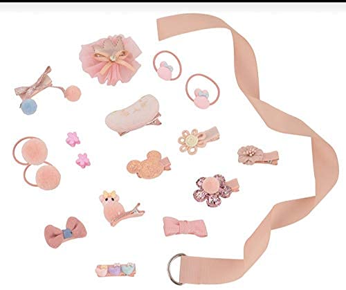 Image of Kashish's Fancy Head wear Accessories For Baby Girls Hair Clip Princess Hair Clip Cute Cartoon Clip, Headband, Schoolgirl, Baby Girl Toddler Set Gift Box Set of 18 Pieces