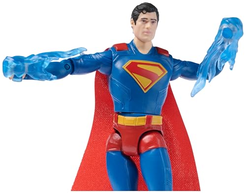 DC Comics - Figurine Superman 15 Cm - Figurine Articulée Issue du Film - Super Héros Et Super Vilain - Jouet À Collectionner - Cadeau Enfant - Jouet Enfant 4 Ans Et +