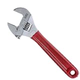 Klein Tools D507-8 Adjustable Wrench, Extra Capacity Jaw Forged Drive Wrench with High Polish Chrome Finish, 8-Inch