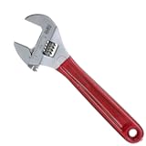 Klein Tools D507-8 Adjustable Wrench&comma; Extra Capacity Jaw Forged Drive Wrench with High Polish Chrome Finish&comma; 8-Inch