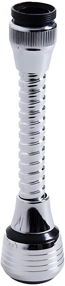 Faucet Extender Filter with Aerator, Universal Swivel Sink Spout Extension, Multi-Layer Filtration Water Saver for Bathroom & Kitchen, Easy Install Faucet Sprayer Head (Long Style)