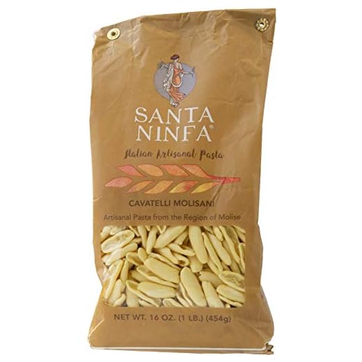Santa Ninfa Cavatelli Molisani Italian Pasta, 1 Pound (Pack of 4), 64 Ounce