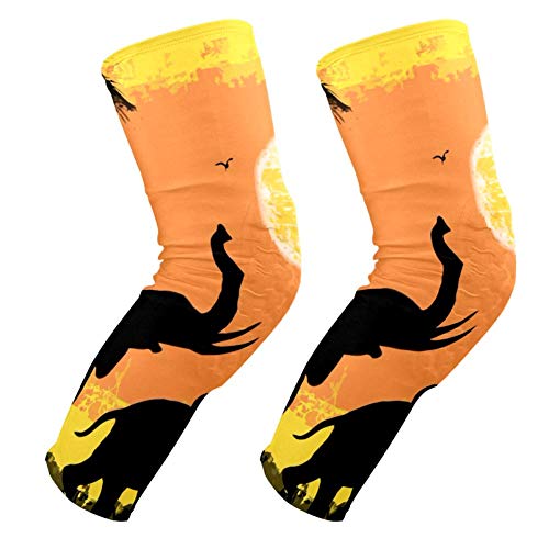 Genouillères rembourrées avec motif éléphants africains design mixte adulte