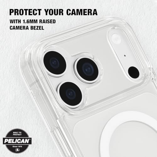 Image of Pelican Protector iPhone 18 Pro /17 Pro Case w /Kickstand-MagSafe Case-Clear
