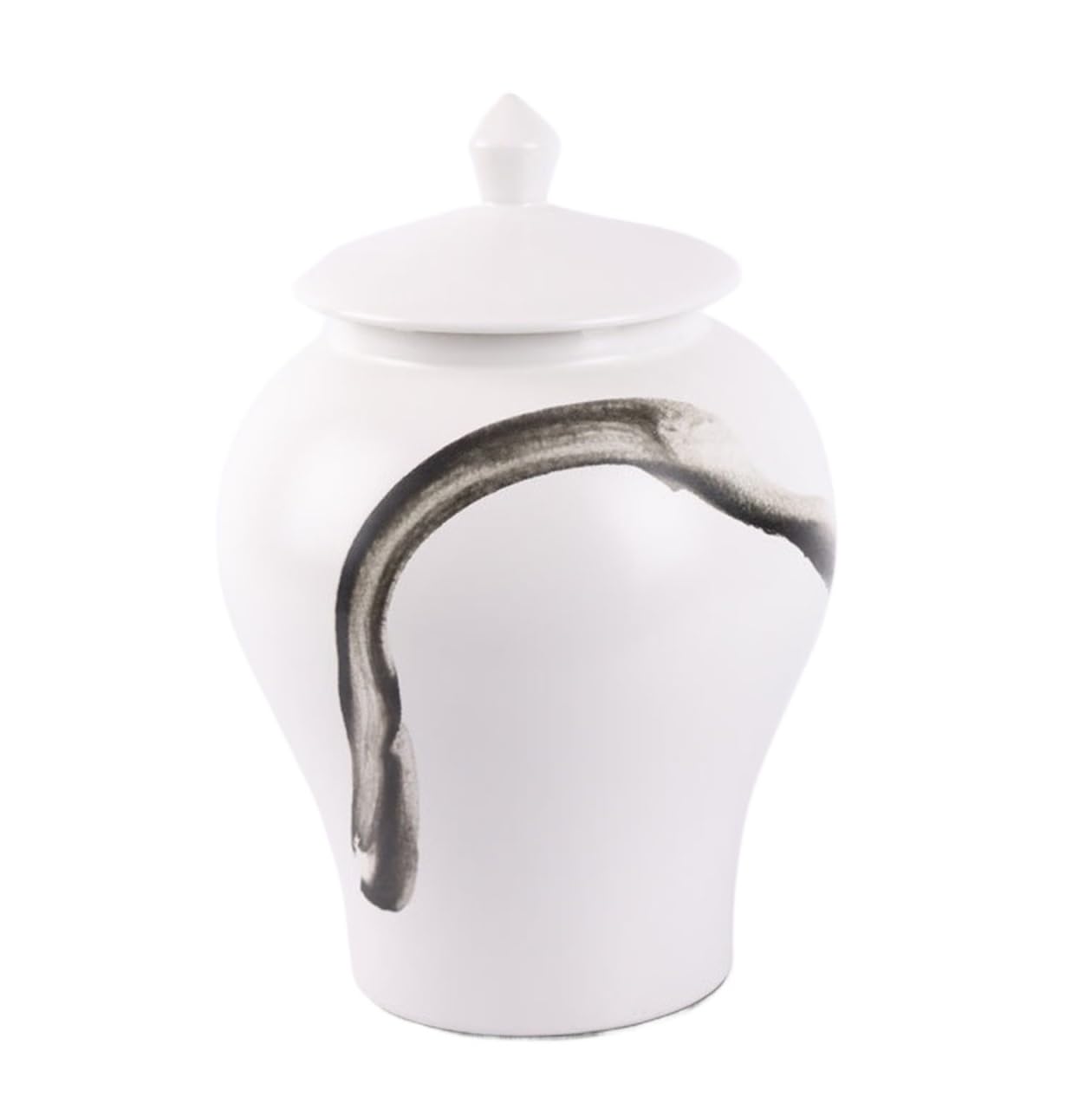 GFJHdfhE Chinese Style Decorative Jar Ceramic Vase Tea Jar Ginger Temple Decorative Jars With Lid Flower Display(9.1 * 13.4in)