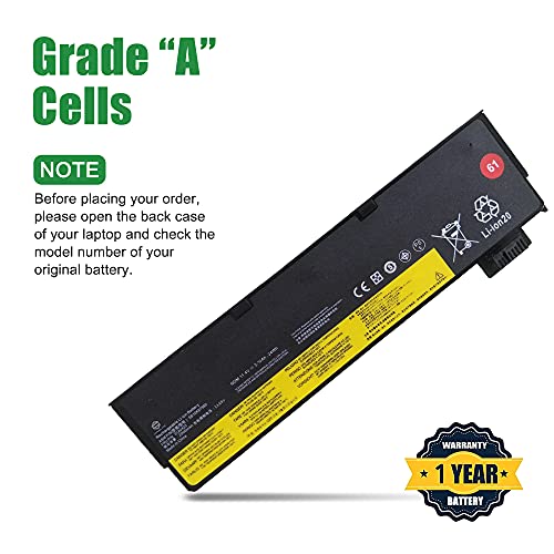 Image of 01AV423 SB10K97580 Laptop Battery Replacement for Lenovo ThinkPad T470 T480 A475 A485 T570 T580 P51S P52S TP25 Series 61 4X50M08810 01AV422 SB10K97579 01AV424 01AV452 01AV490 11.4V 24Wh