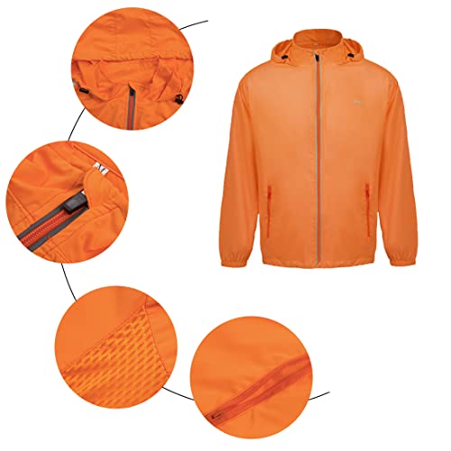 Jepozra Men's Cycling Jackets Windbreaker Coat Long Sleeves Waterproof Jackets Lightweight Quick Dry Running Sport Jacket #TOP3