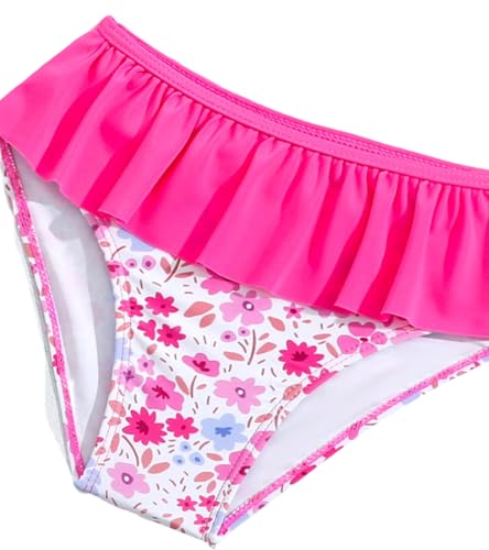 Image of Toddler Swimsuit Girl 3 Piece Rash Guard Bathing Suit Cute Little Girls Long Sleeve Quick Dry Swimwear 1-6 Years