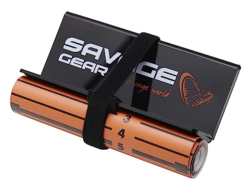 Savage Gear Measure Up Roll 13 x 130 cm – Mètre Ruban pour Poissons prédateurs, toise pour mesurer Le brochet, Le Sandre et la Perche