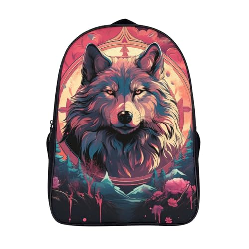 Sac à dos loup 3D enfants : finis les cahiers écornés avec ce cartable de 40x28x16cm
