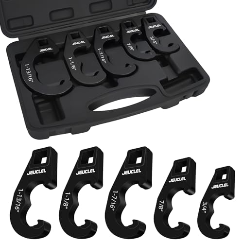 JEUCLEL 5PCS Tie Rod Adjusting Tool Set,Pitman Arm & Tie Rod End Adjusting Sleeves Adjustment Tool
