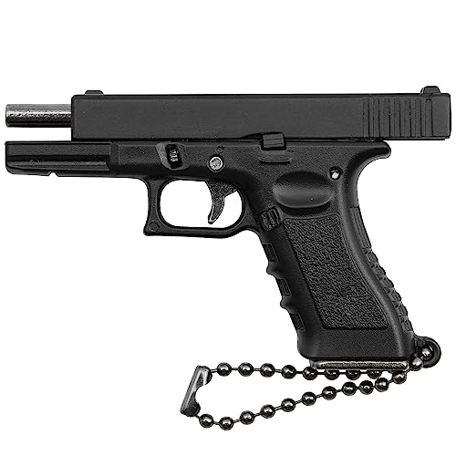Tactical Mini Pistolet Porte-clés 1: 3 Métal avec pièces mobiles Modèle de pistolet réaliste Collection Pendentif Sac Charm pour Hommes Armée Fan Boyfriend Cadeau