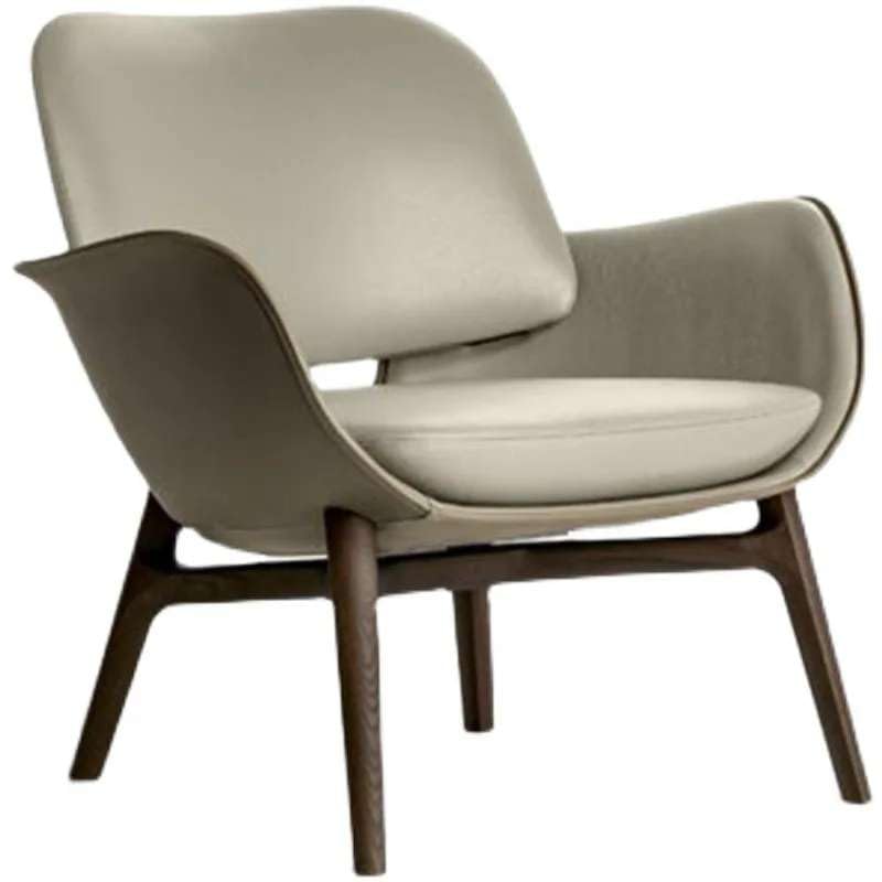 Mann Mart Modern Living Room Sofa Chair - Comfortable Single Leisure Chair for Home, Balcony, or Dining