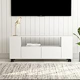 ✨【Praticabilità】Caratterizzato da un design di tendenza e pratico, questo mobile porta TV diventerà il punto focale della vostra stanza. Inoltre, il mobile TV è facile da pulire con un panno umido. Il mobile TV è facile da assemblare.