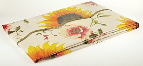 Artisan Flair Af5472-001 Sunflower Indoor Outdoor Vinyl Tablecloth Oblong(Rectangle)-54" X 72" #TOP2